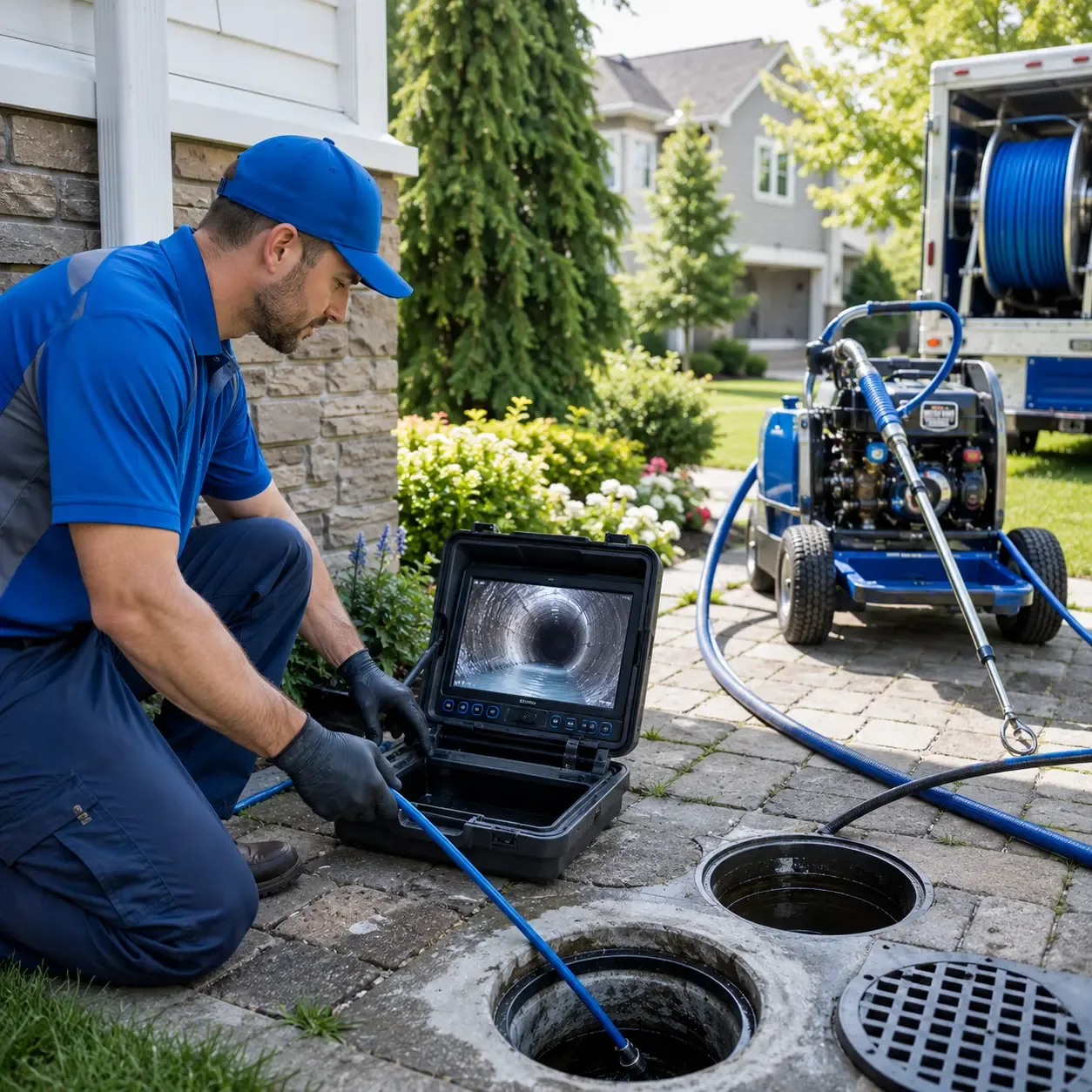 Outdoor drain cleaning professionals serving North Brunswick, NJ