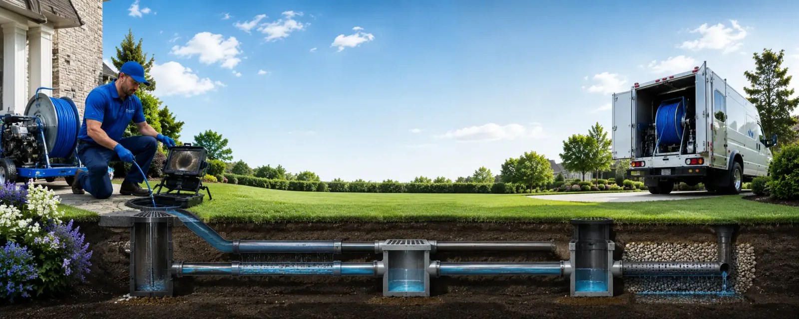 Outdoor drain cleaning information for North Brunswick, NJ